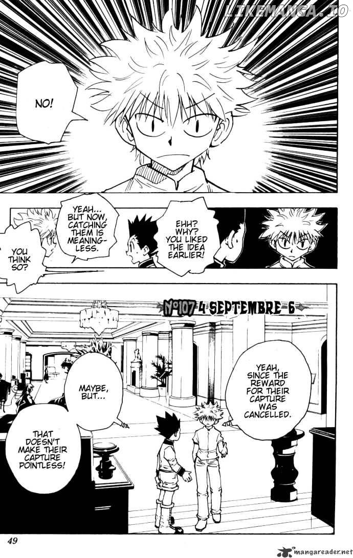 Hunter x Hunter, Chapter 107 image 01